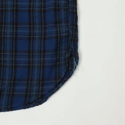 Post Overalls S/S No.6 Seersucker Shirt - Blue Plaid -Hartford Sale Store POSTOVERALLS SSNO6SHIRT BLUEPLAID4