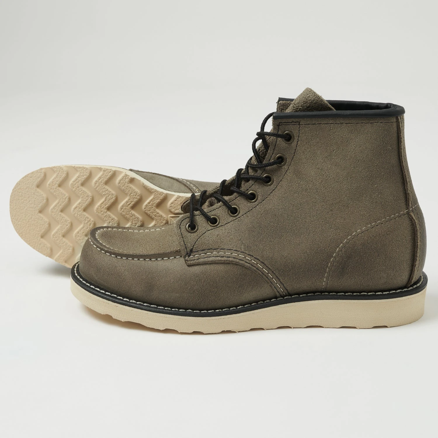 Red Wing 8863 6" Moc Toe Boots - Slate Suede 4 Red Wing 8863 6" Moc Toe Boots - Slate Suede - Image 2