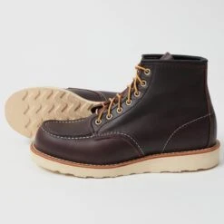 Red Wing 8847 6-Inch Moc Toe Boots - Black Cherry Excalibur -Hartford Sale Store REDWING MOCTOECLASSIC BLACKCHERRY4