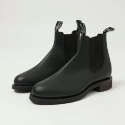 R. M. Williams R.M.Williams 'Gardener' Leather Chelsea Boot - Black/Greasy Kip