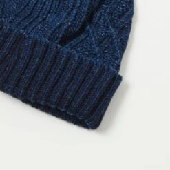 RoToTo Aran Cable Cotton Watch Cap - Dark Denim -Hartford Sale Store ROTOTO ARANWATCHCAP NAVY1