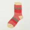 RoToTo Check & Step Sock - Red -Hartford Sale Store ROTOTO CHECKANDSTEP 2