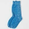 RoToTo Double Face Crew Sock - Blue 1 RoToTo Double Face Crew Sock - Blue -Hartford Sale Store ROTOTO DOUBLEFACECREWSOCK BLUE