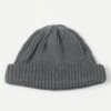 RoToTo Cotton Roll Up Beanie - Black Denim -Hartford Sale Store ROTOTO INDIGOCOTTONROLLUPBEANIE BLKDENIM