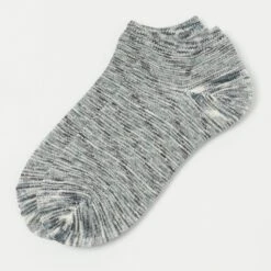 RoToTo Washi Pile Short Sock Kasuri - Rocks