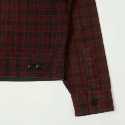 RRL Checked Woven Shirt Jacket - Red/Black -Hartford Sale Store RRL CHECKEDSHIRTJACKET REDBLACK5