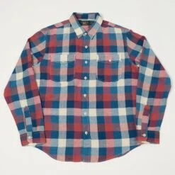 RRL Plaid Cotton-Linen Workshirt - Red/Indigo