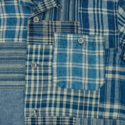 RRL Indigo Patchwork Camp Shirt - Indigo Patchwork 9 RRL Indigo Patchwork Camp Shirt - Indigo Patchwork -Hartford Sale Store RRL PATCHWORKSHIRT INDIGO4