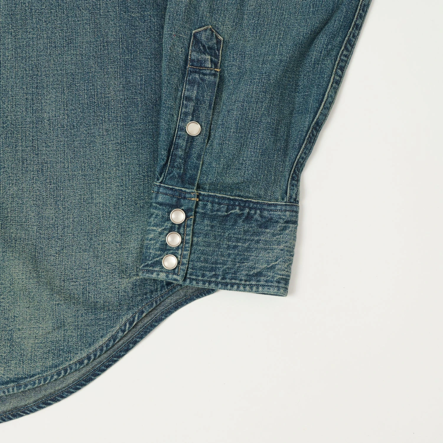 RRL Slim Fit Denim Western Shirt - Dark Wash 5 RRL Slim Fit Denim Western Shirt - Dark Wash - Image 3