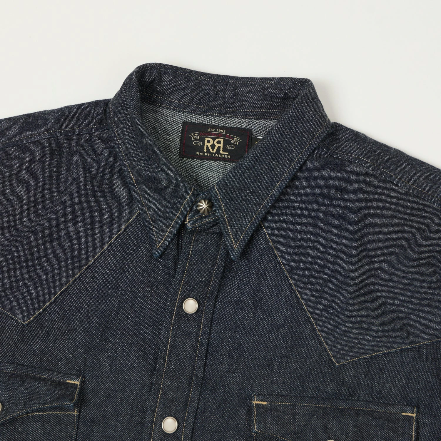 RRL Slim Fit Denim Western Shirt - Rinse 4 RRL Slim Fit Denim Western Shirt - Rinse - Image 2