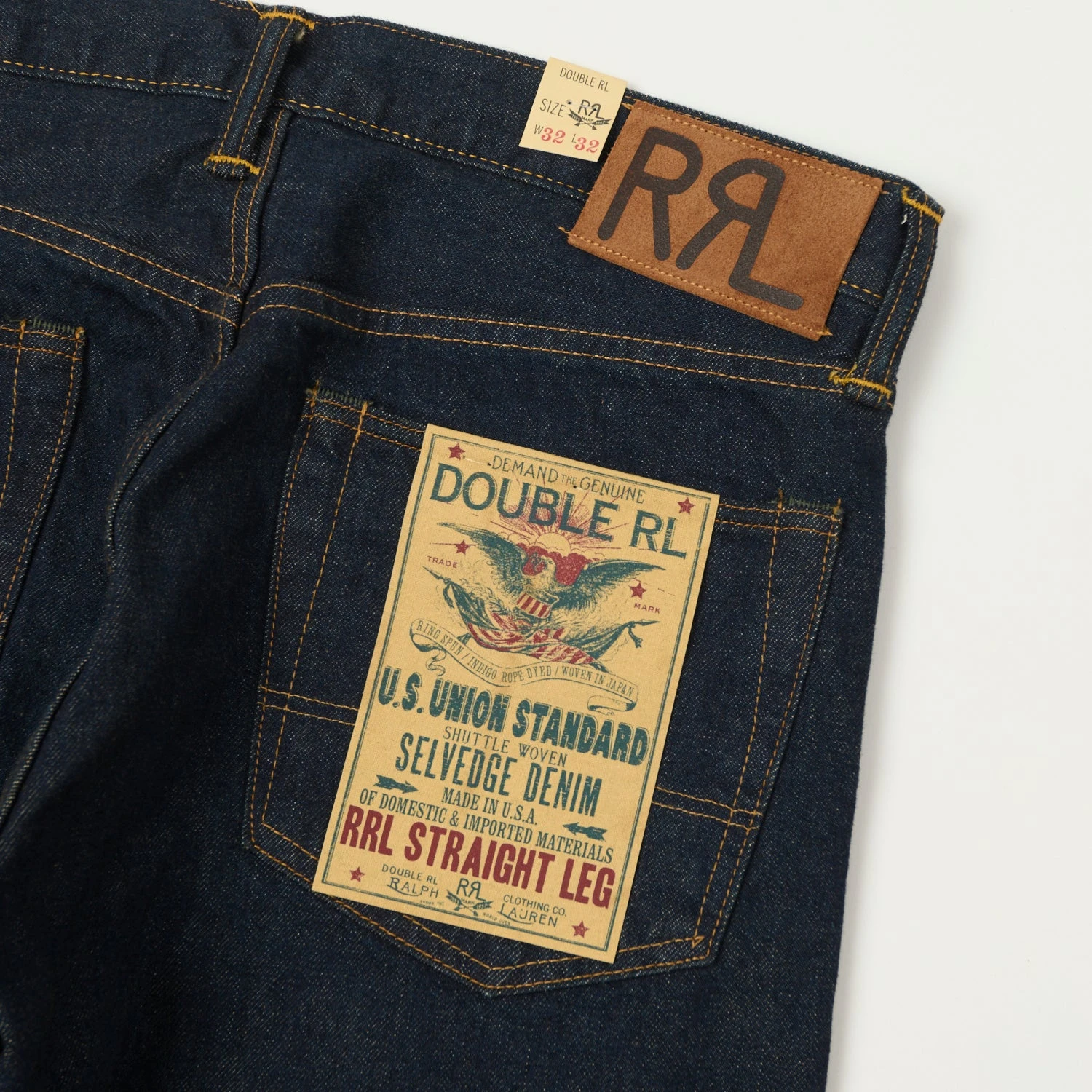 RRL Straight Fit Selvedge Jean - One Wash 4 RRL Straight Fit Selvedge Jean - One Wash - Image 2