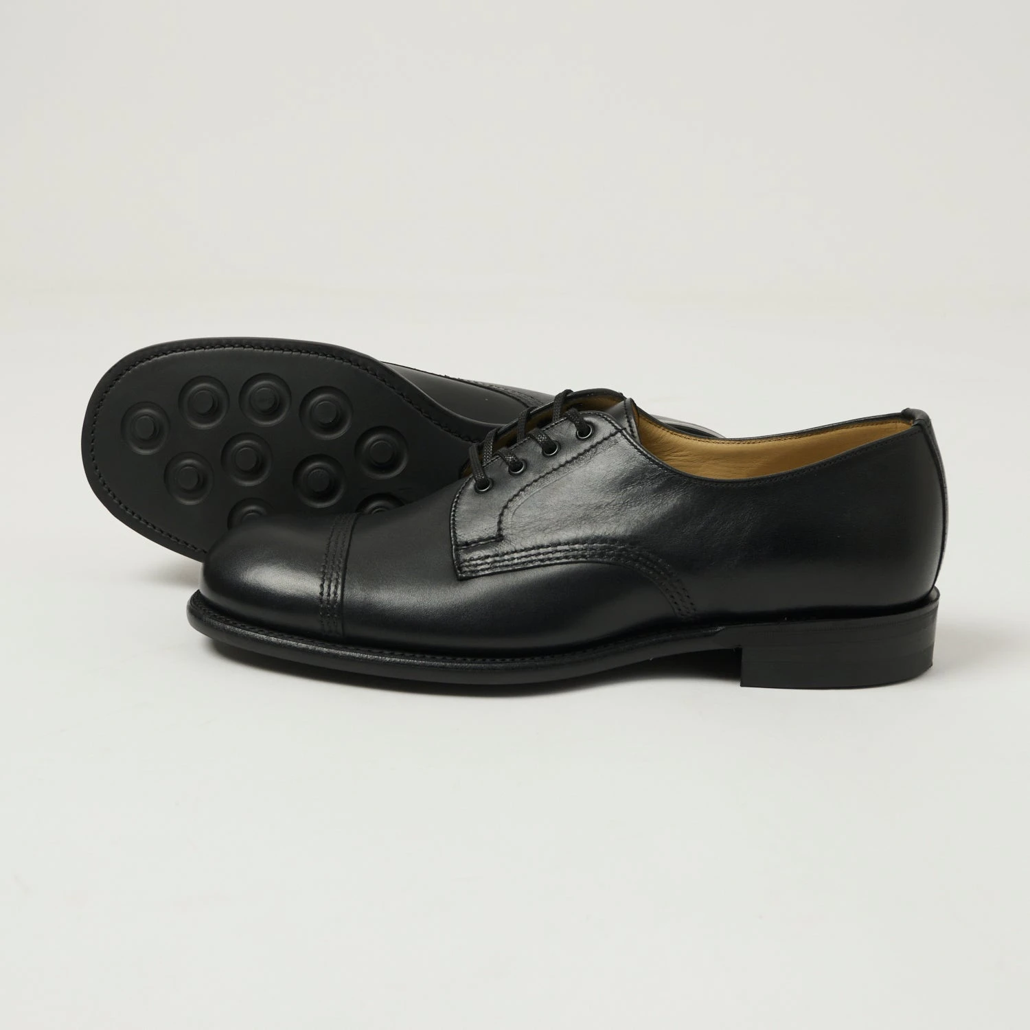Sanders Derby Shoe - Black Waxy 4 Sanders Derby Shoe - Black Waxy - Image 2
