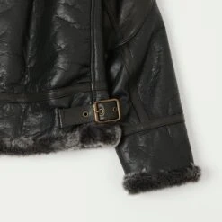 Shangri-La Heritage 'Aviatore' B-3 Shearling Flight Jacket - Black -Hartford Sale Store SHANGRILA B 3SHEARLINGJACKET BLACK6