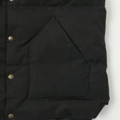 Shangri-La Heritage 'Bivacco' Western Down Vest - Black/Beige -Hartford Sale Store SHANGRILA BIVACCODOWNVEST BLACK2