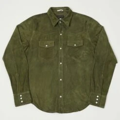 Shangri-La Heritage 'Gonzo' Suede Western Shirt - Muschio