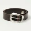 Shangri-La Heritage 'Rodeo' Leather Belt - Testa Di Moro Brown -Hartford Sale Store SHANGRILA RODEOBELT BROWN