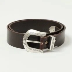 Shangri-La Heritage 'Rodeo' Leather Belt - Testa Di Moro Brown