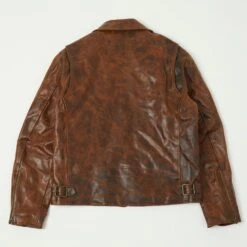 Shangri-La Heritage 'Varenne' Horsehide Leather Jacket - Whiskey -Hartford Sale Store SHANGRILA VARENNELEATHERJACKET WHISKEY1