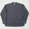 Spellbound 46-229E Stand Collar Chambray Shirt - Navy -Hartford Sale Store SPELLBOUND 46 229ELSSHIRT INDIGO