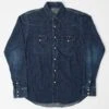 Spellbound 48-736E Western Style 6oz Denim Shirt - Dark Wash 2 Spellbound 48-736E Western Style 6oz Denim Shirt - Dark Wash -Hartford Sale Store SPELLBOUND 48 736E WESTERNSTYLE DARKWASH