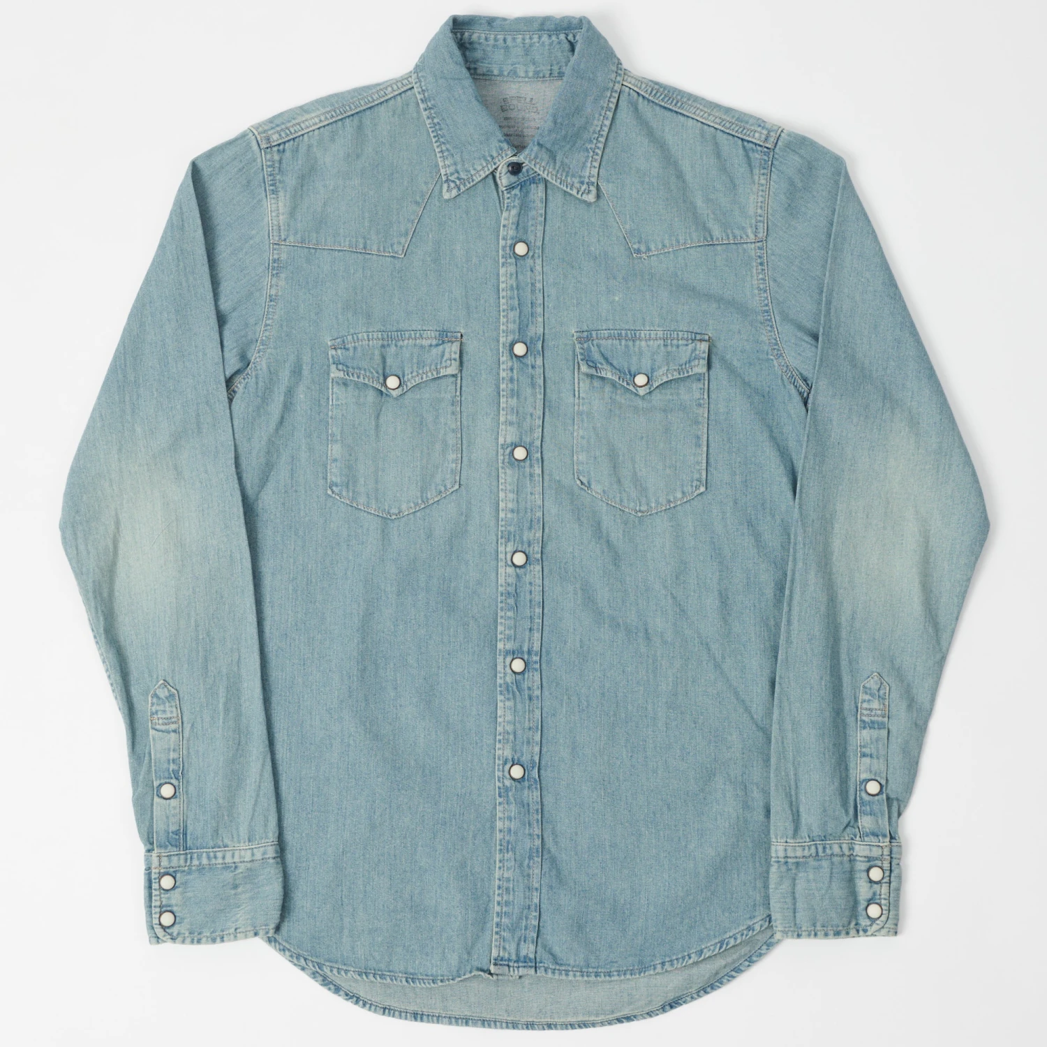 Spellbound 48-736E Western Style 6oz Denim Shirt - Light Washed 3 Spellbound 48-736E Western Style 6oz Denim Shirt - Light Washed