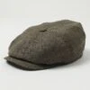 Stetson Hatteras 'Ellington' Virgin Wool/Linen Flat Cap - Grey/Brown -Hartford Sale Store STETSON 6840103HATTERASELLINGTONFLATCAP GREYBROWN