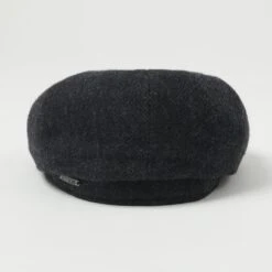 Stetson 6840514-311 Hatteras Woolrich Herringbone Flat Cap - Navy -Hartford Sale Store STETSON 6840514 311HATTERASWOOLRICHHERRINGBONEFLATCAP NAVY2