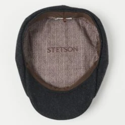 Stetson 6840514-311 Hatteras Woolrich Herringbone Flat Cap - Navy -Hartford Sale Store STETSON 6840514 311HATTERASWOOLRICHHERRINGBONEFLATCAP NAVY3