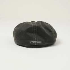 Stetson 6841102-1 Hatteras Cotton Flat Cap - Black -Hartford Sale Store STETSON 6841102 1HATTERASCAP AGEINGPROCESS2