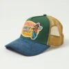 Stetson 'Lumber Supply' Trucker Cap - Blue/Green/Tan -Hartford Sale Store STETSON 7761130 24LUMBERSUPPLYCAP BLUEGREENGOLD