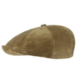 Stetson 6861101-7 Hatteras 8-Panel Corduroy Flat Cap - Beige