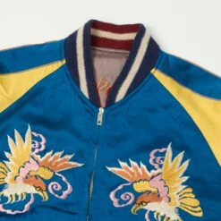 Tailor Toyo X Kosho & Co. Special Edition Reversible 'Sukajan' Souvenir Jacket - Blue -Hartford Sale Store TAILORTOYO SUKAJANREVERSIBLE BLUE4