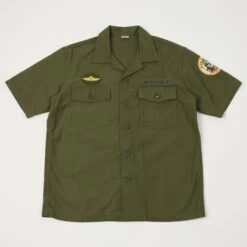 TOYS McCOY 'King Kong Company' OG-107 Cotton Sateen S/S Shirt - Olive