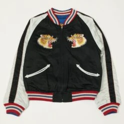 TOYS McCOY Marilyn Monroe Reversible 'Sukajan' Souvenir Jacket - Blue/Black