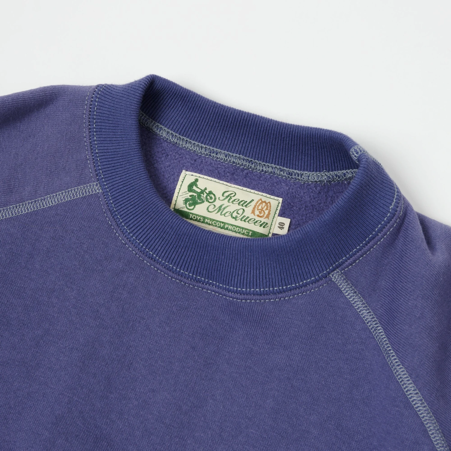 TOYS McCOY Steve McQueen S/S Sweatshirt - Faded Blue 4 TOYS McCOY Steve McQueen S/S Sweatshirt - Faded Blue - Image 2