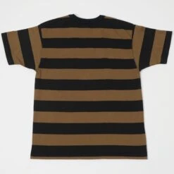 TOYS McCOY TMC2032 Bordered Stripe Pocket Tee - Coyote/Black -Hartford Sale Store TOYSMCCOY TMC2032BORDERSTRIPETEE 043BLACKBROWN1
