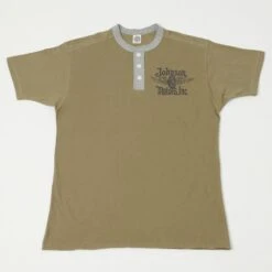 TOYS McCOY 'Johnson Motors Flying Wheel' Union Henley - Olive