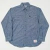 TOYS McCOY 'Steve McQueen' Chambray Work Shirt - Blue 2 TOYS McCOY 'Steve McQueen' Chambray Work Shirt - Blue -Hartford Sale Store TOYSMCCOY TMS2205CHAMBRAYSHIRT BLUE