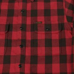 TOYS McCOY TMS2207 'Steve McQueen' Buffalo Plaid Shirt - Red/Black -Hartford Sale Store TOYSMCCOY TMS2207FLANNELSHIRT REDBLACK2