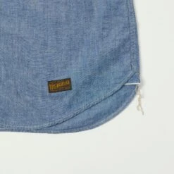 TOYS McCOY TMS2305 SS Chambray Work Shirt - Blue -Hartford Sale Store TOYSMCCOY TMS2305CHAMBRAYSHIRT BLUE2