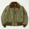 TOYS McCOY 'Type B-15C' Nylon Flight Jacket - Olive