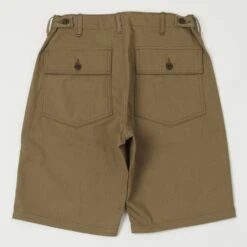 Warehouse & Co 1218 Military Herringbone Short - Olive Drab -Hartford Sale Store WAREHOUSECO 1218HERRINGBONESHORT OLIVEDRAB1