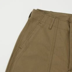 Warehouse & Co 1218 Military Herringbone Short - Olive Drab -Hartford Sale Store WAREHOUSECO 1218HERRINGBONESHORT OLIVEDRAB3