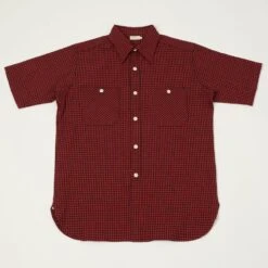 Warehouse & Co 3056 Gingham Short Sleeve Shirt - Red