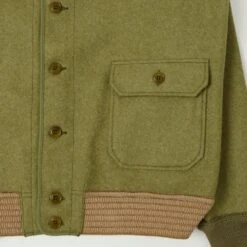 Warehouse & Co 2233 A1 Style Wool Jacket - OD Green -Hartford Sale Store WAREHOUSECO 2233A1WOOLJACKET 2