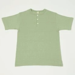 Warehouse & Co 4601 S/S Henley - Pale Green