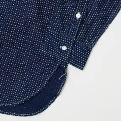 Warehouse 3025 Wide Awake Shirt - Indigo Dot Pattern -Hartford Sale Store WAREHOUSECO 3025WIDEAWAKESHIRT INDIGODOT2