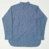 Warehouse & Co 3044 USN Chambray Shirt - Sax -Hartford Sale Store WAREHOUSECO 3044USNCHAMBRAYSHIRT SAX