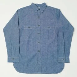 Warehouse & Co 3044 USN Chambray Shirt - Sax
