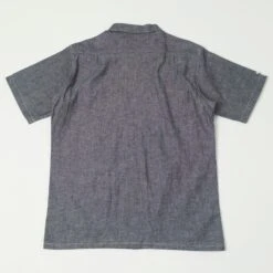 Warehouse & Co 3091 S/S Open Collar Shirt - Chambray Navy -Hartford Sale Store WAREHOUSECO 3091SSOPENCOLLARSHIRT CHAMBRAYNAVY1